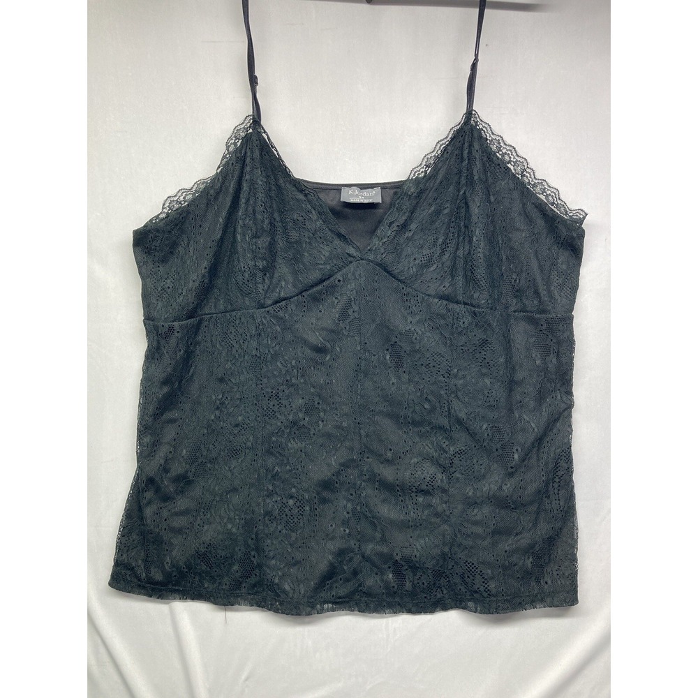 Y2k K.Jordan Black Lace Double Layer Plus Size 3x